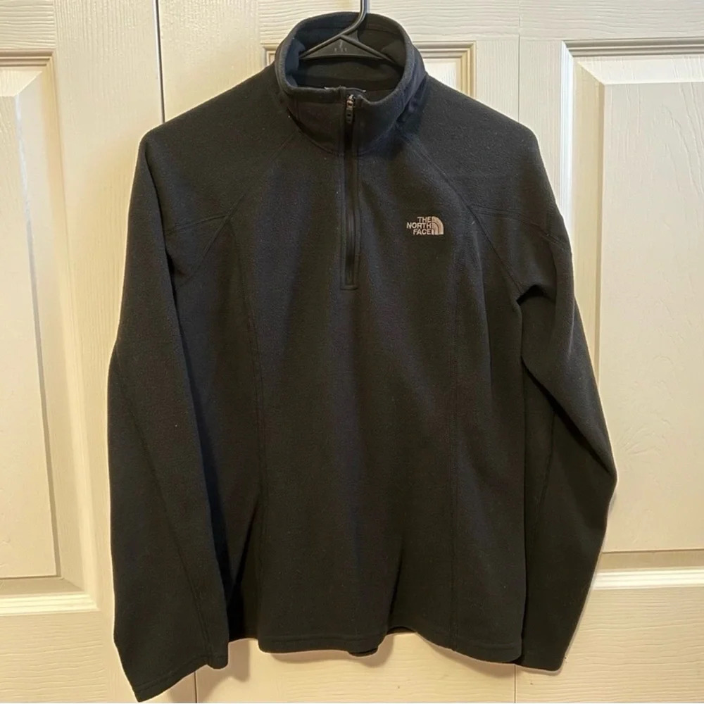The North Face Black 1/4 Zip Fleece Size S Womens